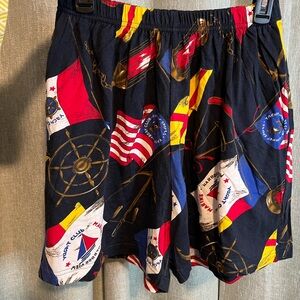 Nautical Print Women's Shorts